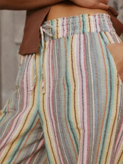 Clearance Next Pull On Wide Leg Trousers Multi-coloured Stripe