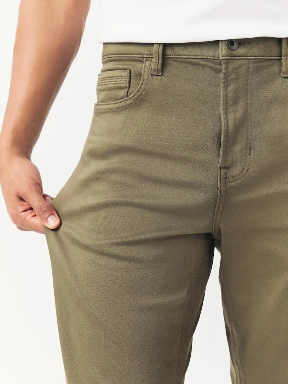 Sale Next Straight Fit Comfort Stretch Jeans Mushroom Brown