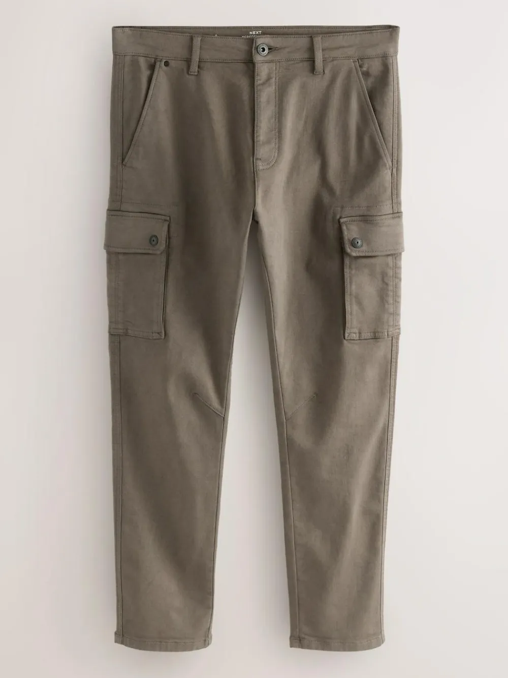 Online Next Slim Fit Slim Fit Motionflex Strech Cargo Trousers Mushroom