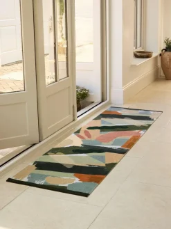 My Mat Green Studio Mural Runner^ Rugs & Runners