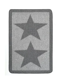 Hot My Mat Utility Star Washable Non Slip Doormat Silver