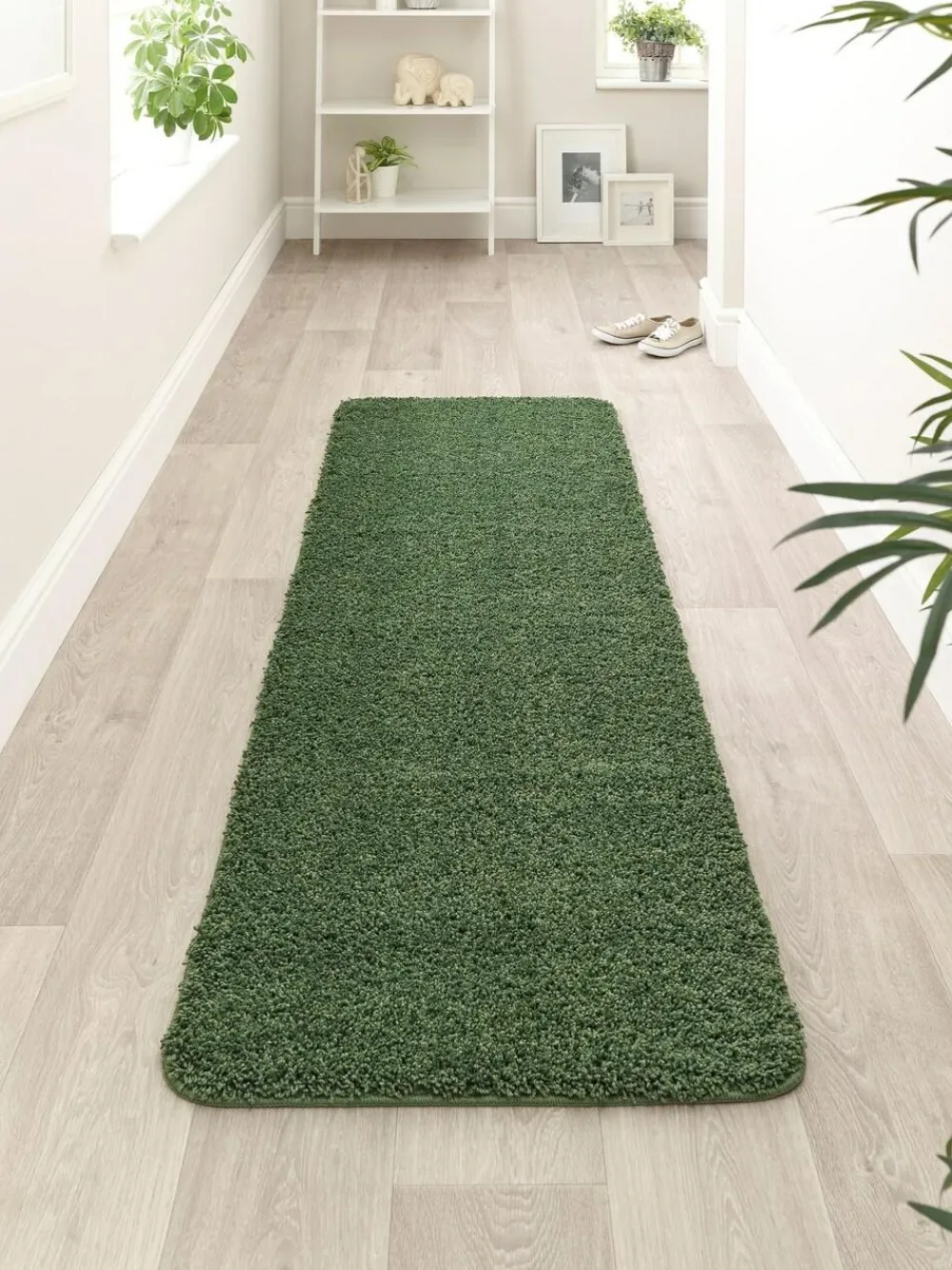 Hot My Rug Forest Green Shaggy Rug