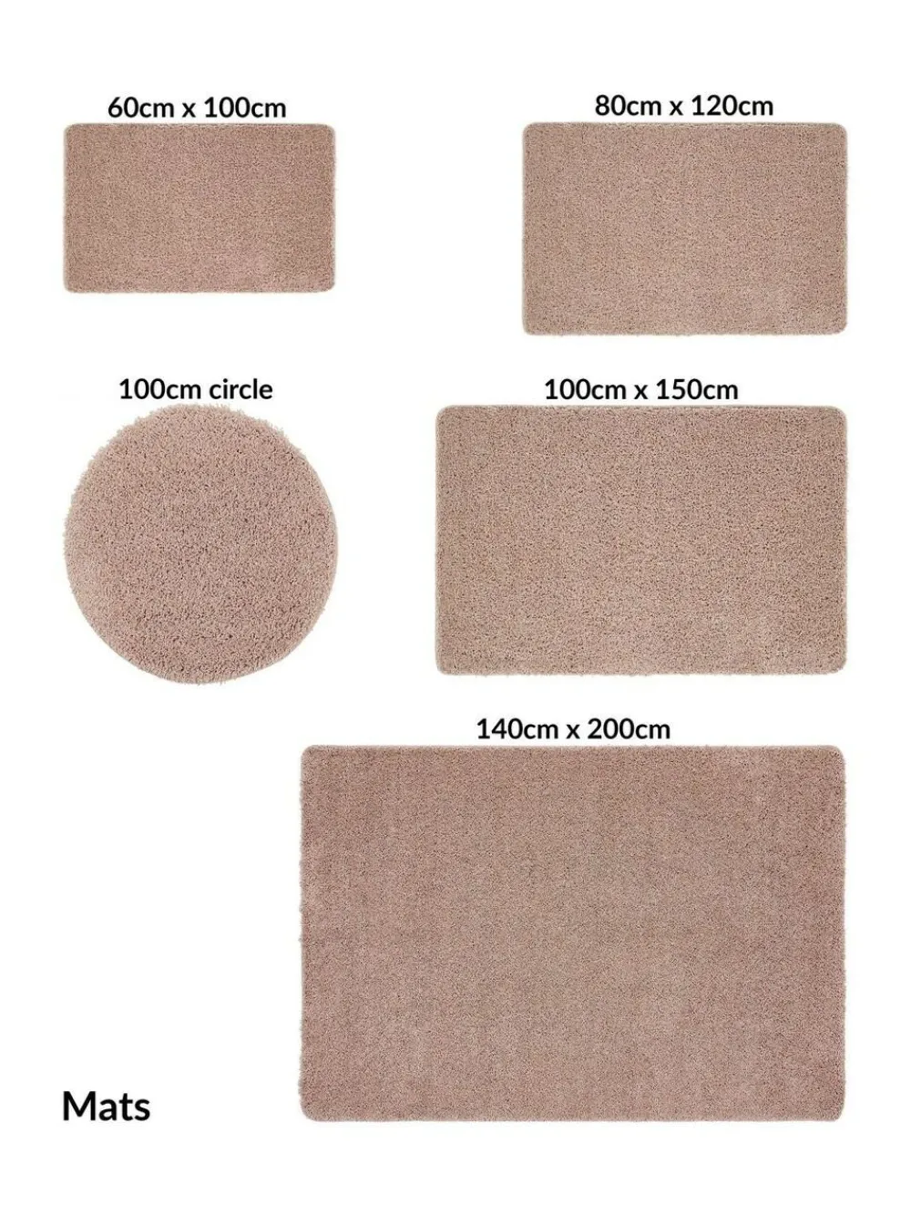 My Rug Nude Pink Shaggy Rug^ Rugs & Runners