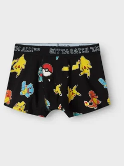 Hot Name It Black Pokemon Boxers 2 Pack