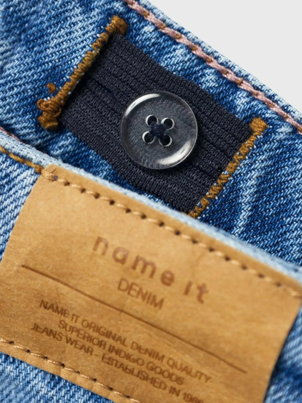 Name It Blue High Waist Straight Leg Jeans^ Jeans