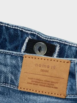 Name It Blue Straight Leg Fold Up Jeans^ Jeans