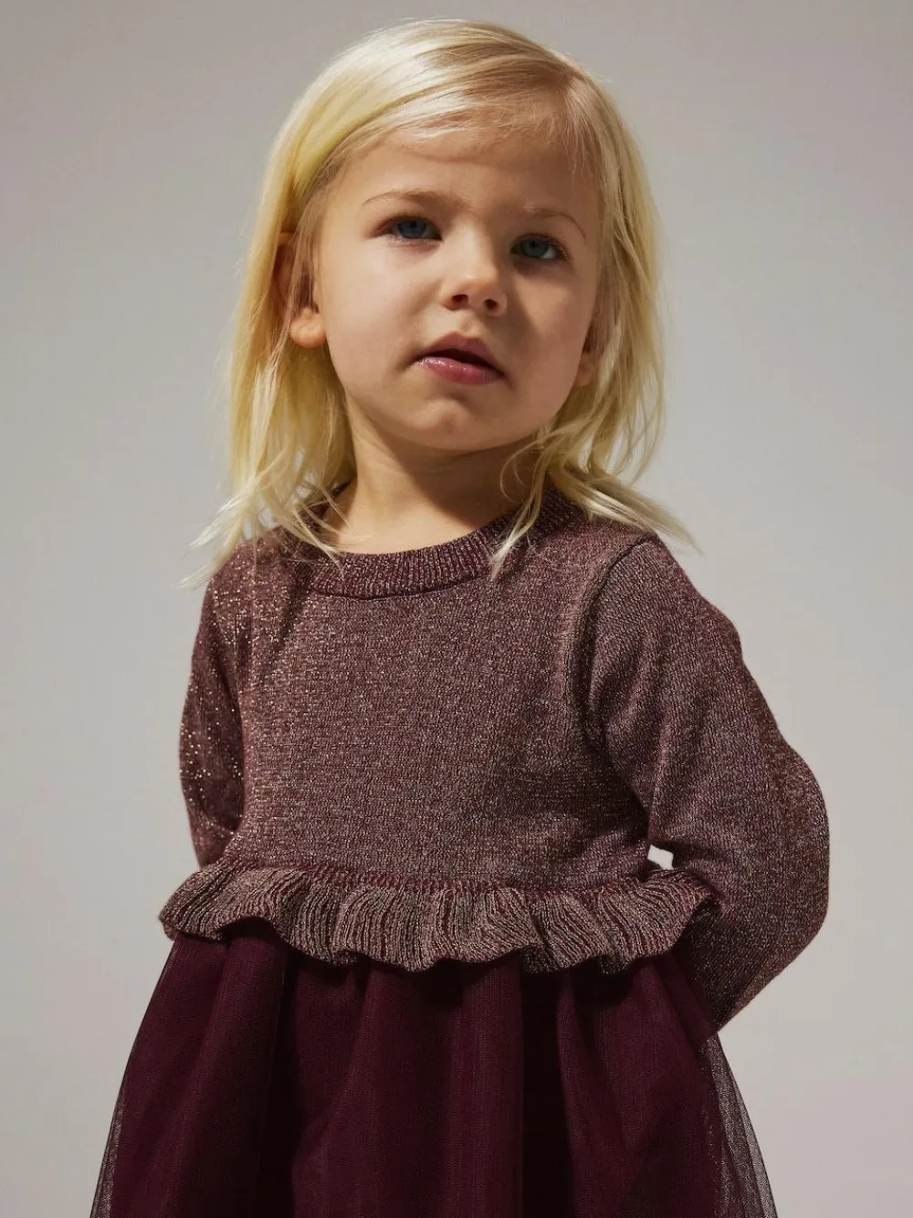 Best Name It Burgundy Sparkle Tulle Christmas Party Dress