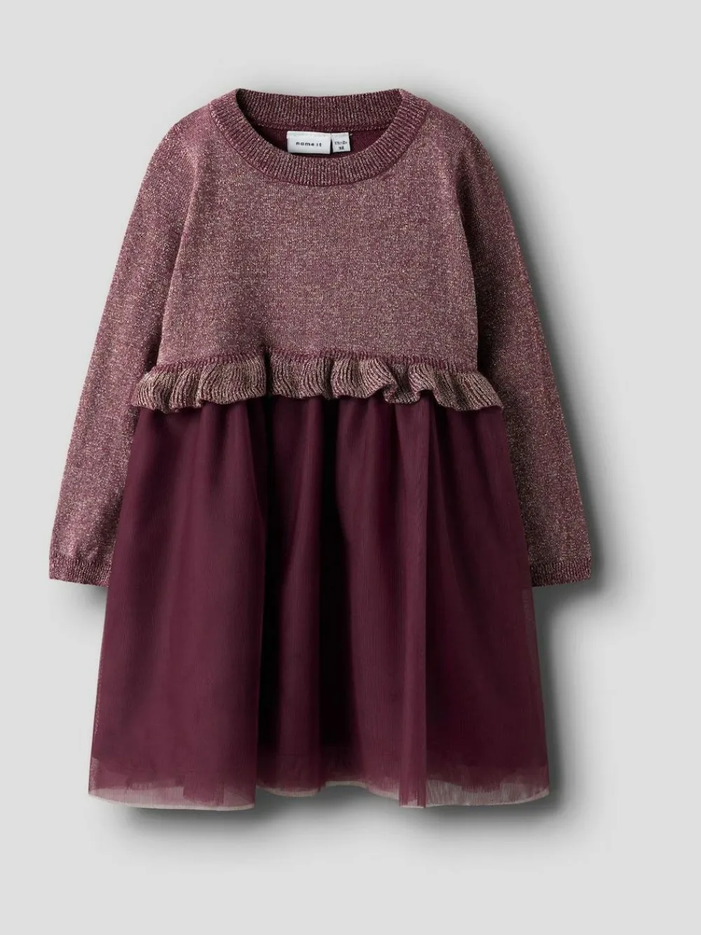 Best Name It Burgundy Sparkle Tulle Christmas Party Dress