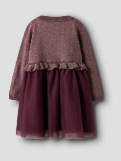 Best Name It Burgundy Sparkle Tulle Christmas Party Dress