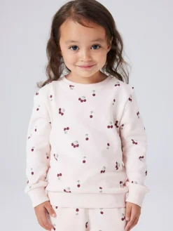 Best Name It Pink Cherry Print Sweatshirt