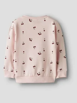 Best Name It Pink Cherry Print Sweatshirt