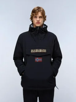Discount Napapijri Rainforest Pockets Black Anorak