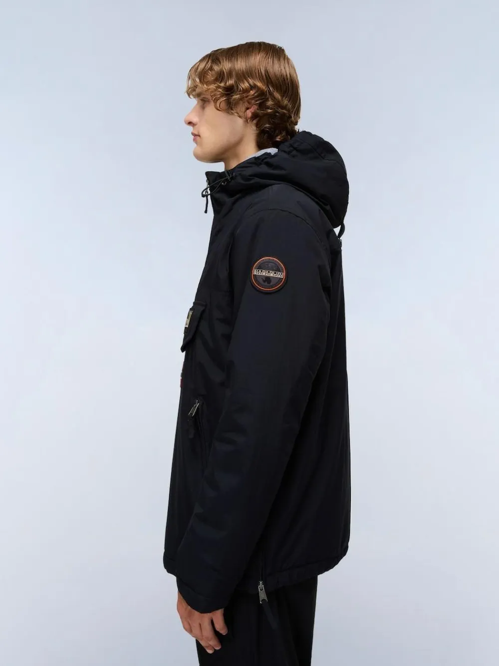 Discount Napapijri Rainforest Pockets Black Anorak