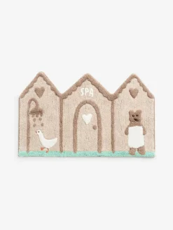 Next 100% Cotton Bertie Bear Woodland Spa Bath Mat Natural