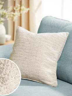 Next Natural 50 x 50cm Ashton Chenille Cushion^ Cushions & Throws