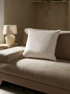 Next Natural 59 x 59cm Matte Velvet Cushion^ Cushions & Throws