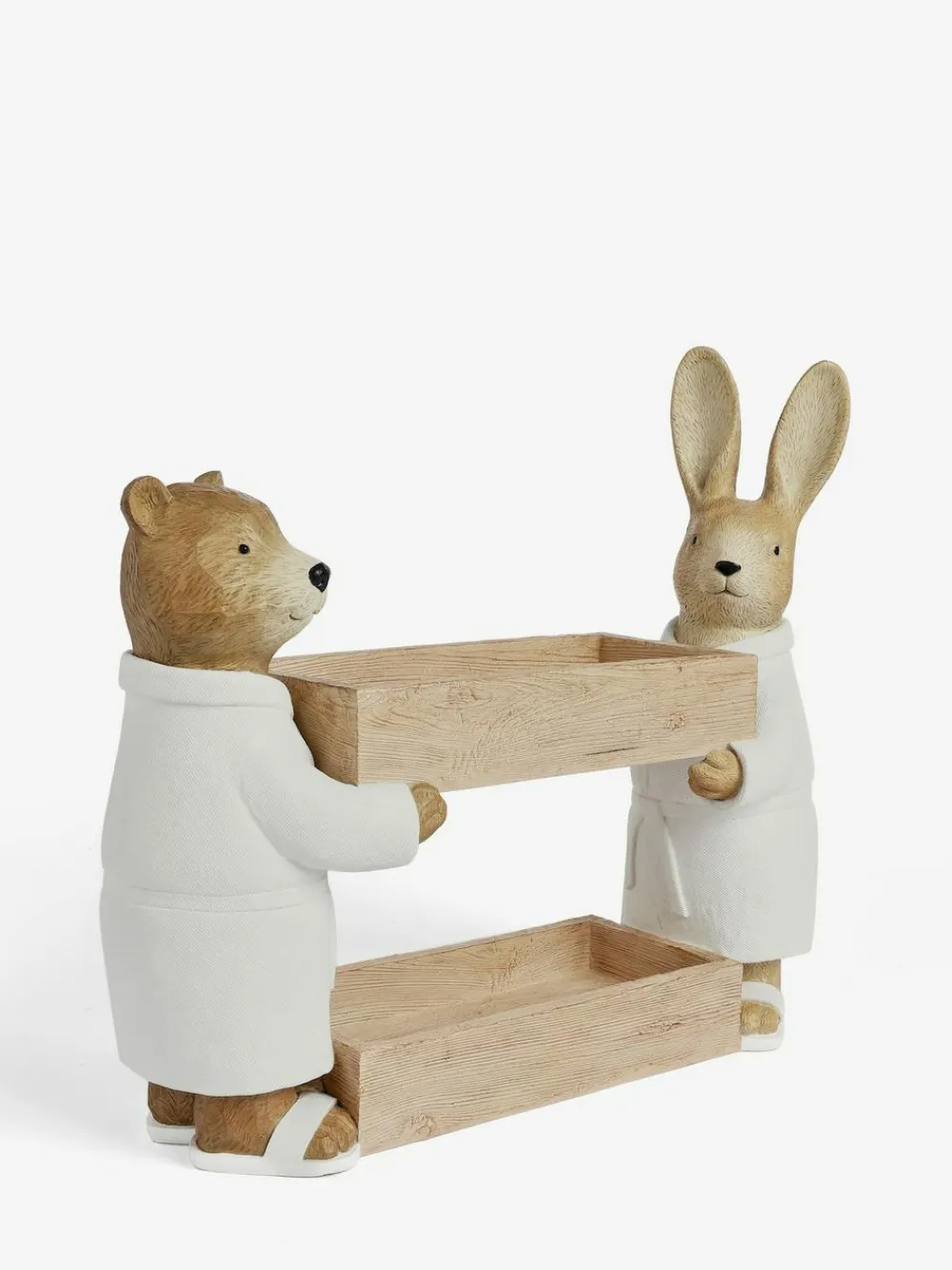 Hot Next Natural Bertie Bear and Rosie Rabbit Storage Caddy