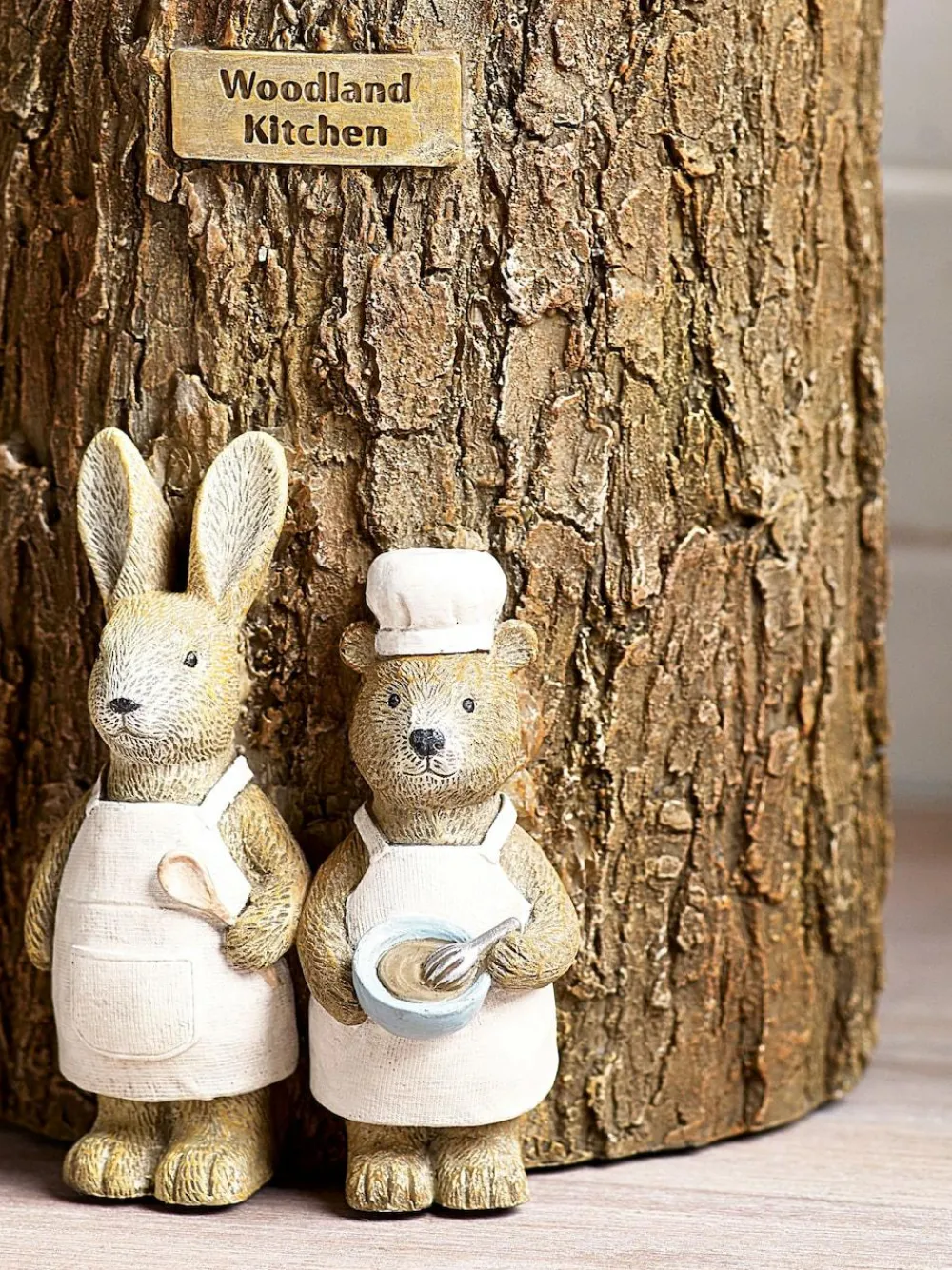 Outlet Next Natural Bertie Bear and Rosie Rabbit Utensil Pot