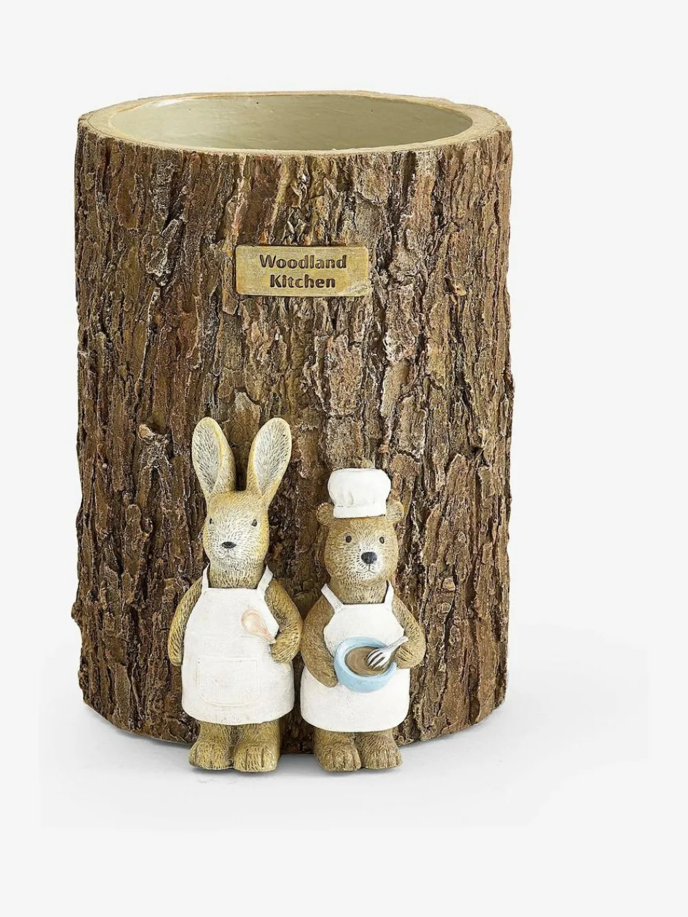 Outlet Next Natural Bertie Bear and Rosie Rabbit Utensil Pot
