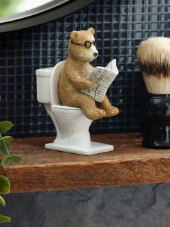Next Natural Bertie Bear Bathroom Ornament^ Ornaments|Bathroom Accessories