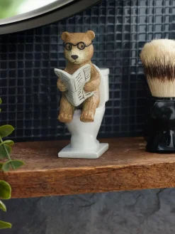 Next Natural Bertie Bear Bathroom Ornament^ Ornaments|Bathroom Accessories