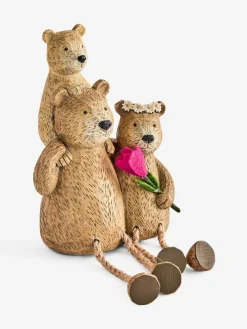 New Next Natural Bertie Bear Dangly Legs Family Ornament