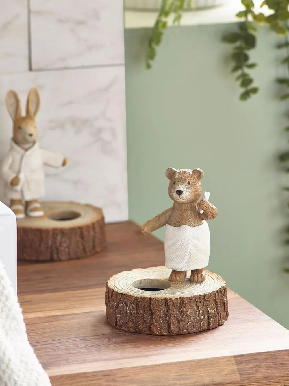 Next Natural Bertie Bear Electric Toothbrush Holder^ Bathroom Accessories
