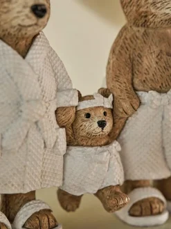 Next Natural Bertie Bear Family Bathroom Ornament^ Ornaments|Bathroom Accessories