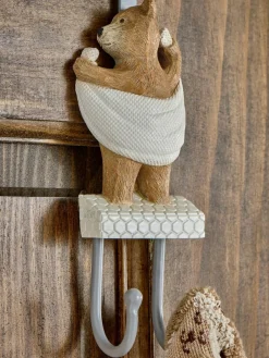 Next Natural Bertie Bear Over Door Hook^ Storage & Organisation|Bathroom Accessories