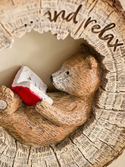 Discount Next Natural Bertie Bear Reading Hanging Decoration