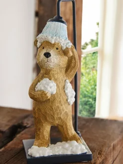 Next Natural Bertie Bear Shower Bathroom Ornament^ Ornaments|Bathroom Accessories