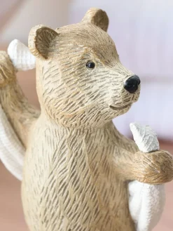 Next Natural Bertie Bear Towel Bathroom Ornament^ Ornaments|Bathroom Accessories