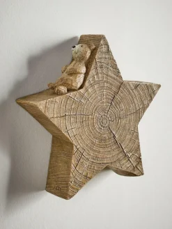 Clearance Next Natural Bertie the Bear Monogram Ornaments