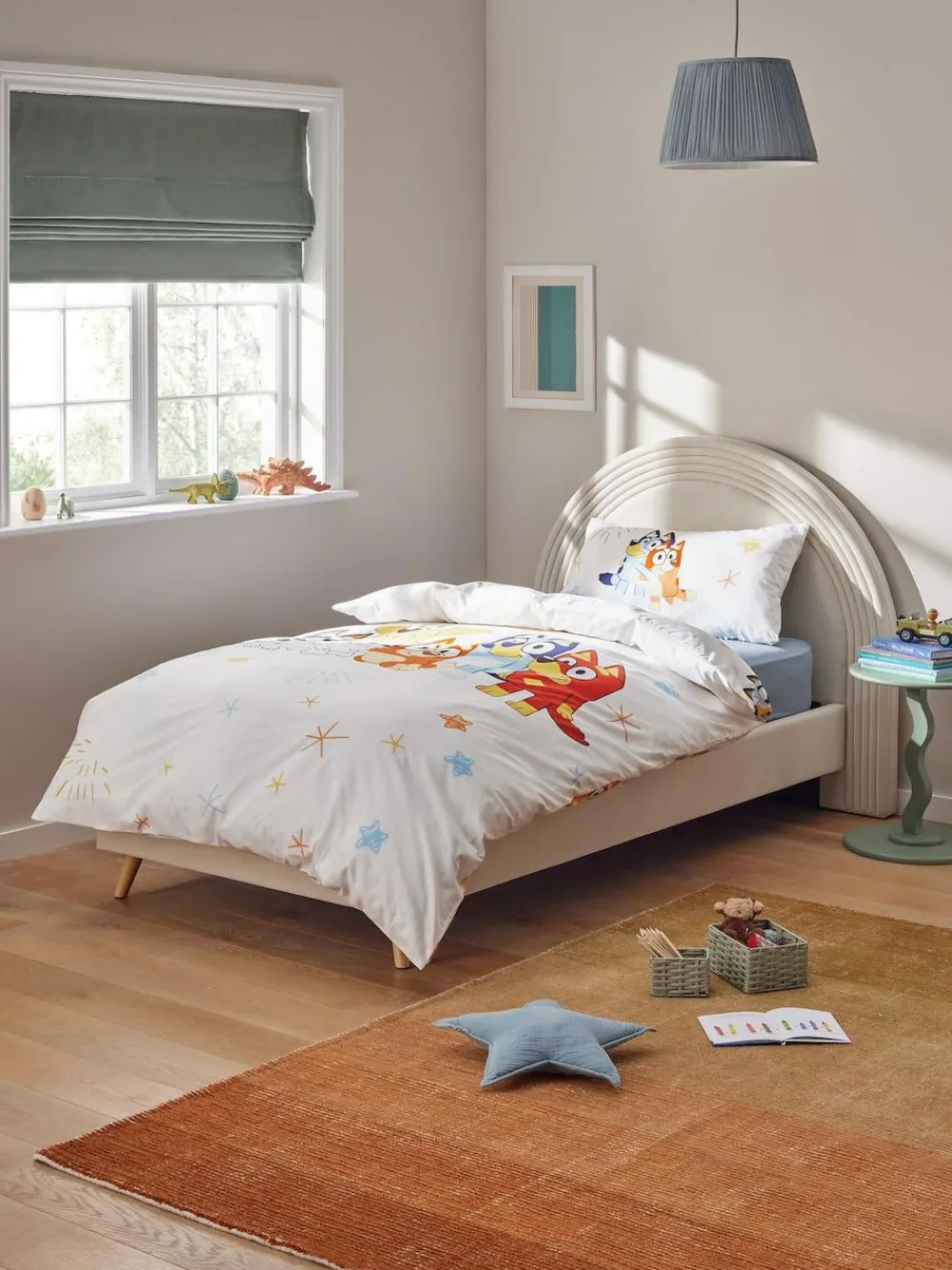 Next Natural Bluey and Friends 100% Cotton Duvet Cover and Pillowcase Set^ Childrens Bedding|Bedsets & Duvet Covers