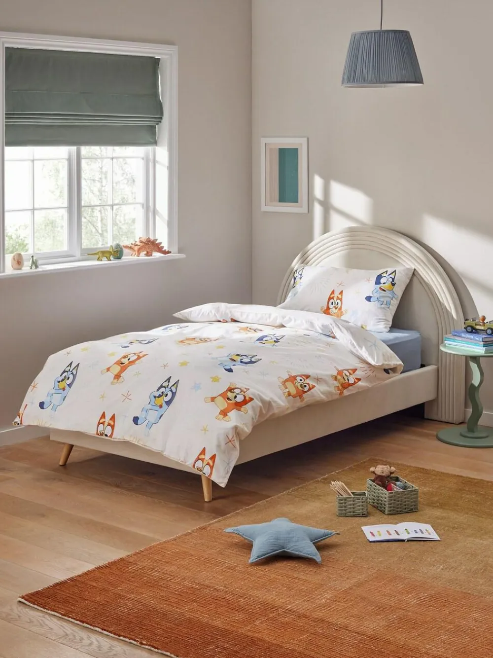 Next Natural Bluey and Friends 100% Cotton Duvet Cover and Pillowcase Set^ Childrens Bedding|Bedsets & Duvet Covers