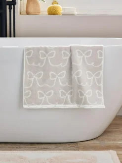 Sale Next Natural Bow 100% Cotton Towel