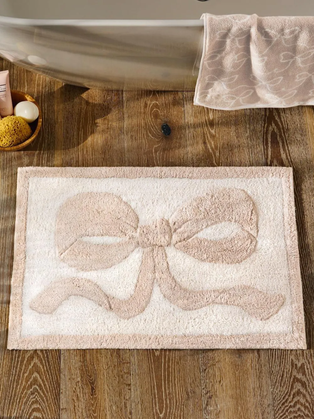 Outlet Next Natural Bow Bath Mat