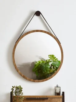 Sale Next Hanging Round Wall Mirror Natural Bronx