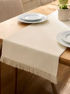 Discount Next Bronx Kitchen Table Runner Natural