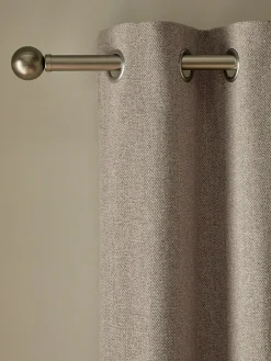 Next Brushed Herringbone Eyelet Blackout Thermal Curtains^ Curtains & Blinds