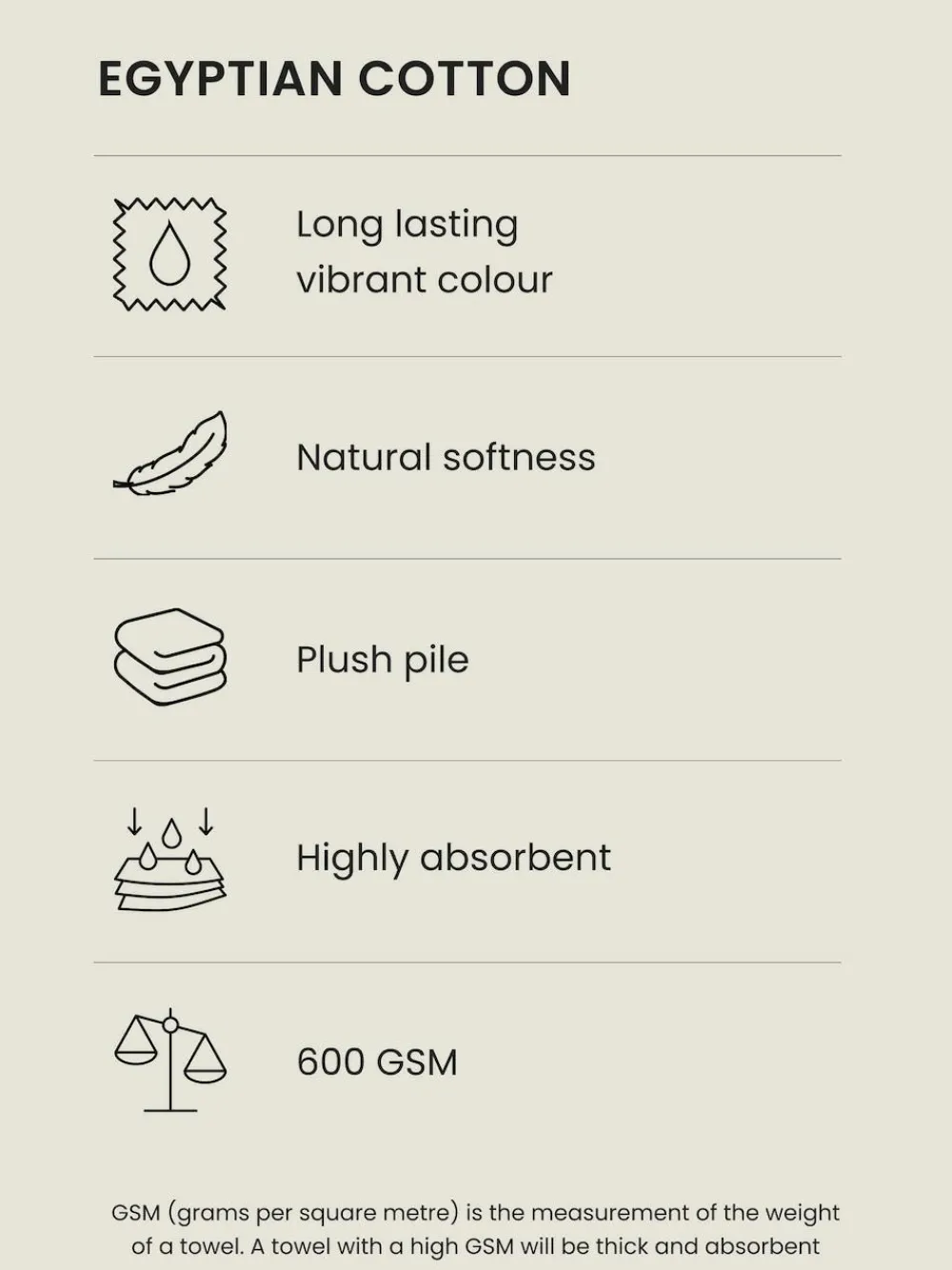 Next Natural Caramel Egyptian Cotton Towel