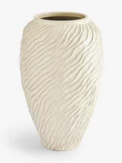 Next Natural Ceramic Fairford Textured Extra Large Vase^ Vases