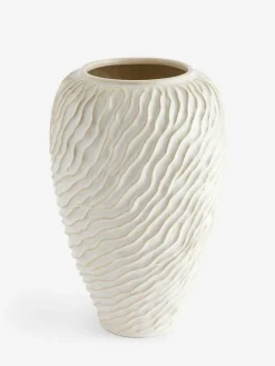 Online Next Natural Ceramic Fairford Textured Large Vase