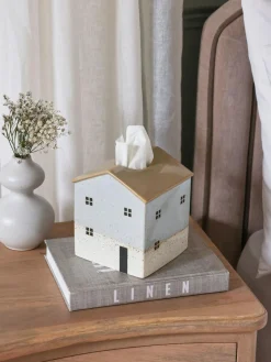 Next Natural Ceramic House Tissue Box^ Storage & Organisation|Ornaments