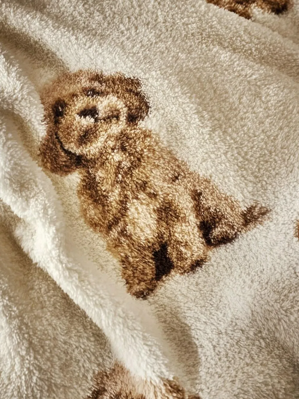 Clearance Next Natural Charlie the Cockapoo Fleece Throw