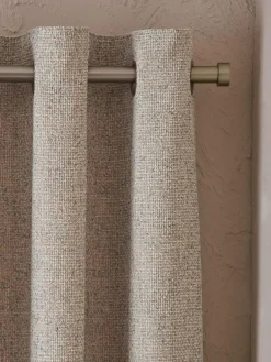 Next Chunky Marl Textured Eyelet Lined Curtains^ Curtains & Blinds