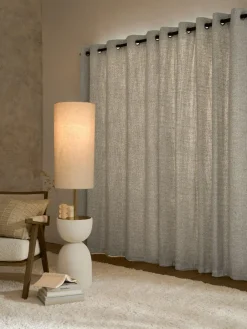 New Next Natural Cosy Texture Super Thermal Eyelet Curtains