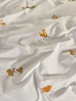 Online Next Natural Cotton Autumn Woodland Duvet Cover and Pillowcase Set