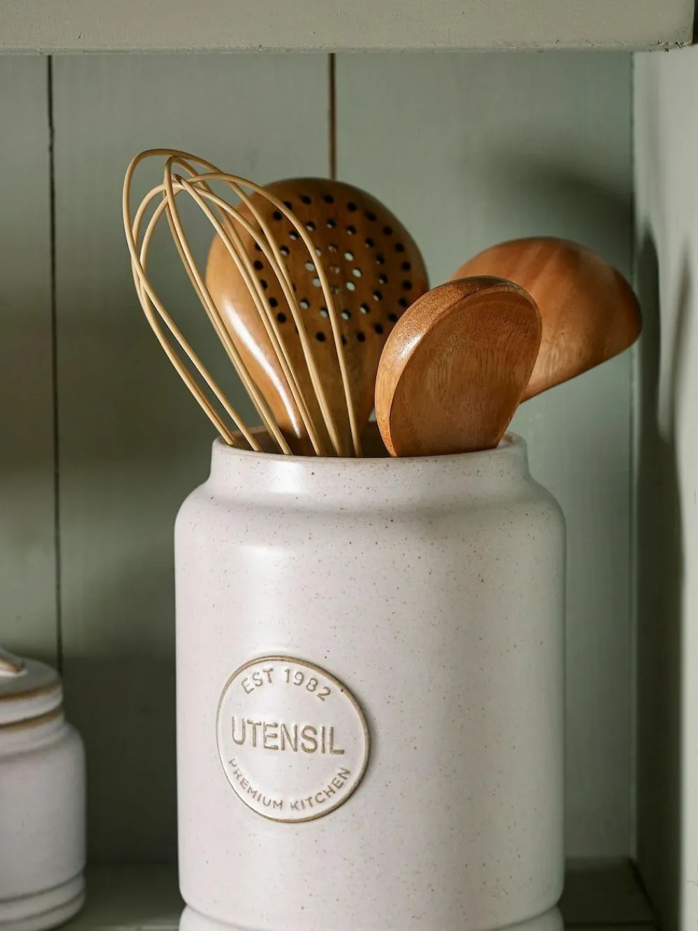 New Next Country Badge Utensil Pot Natural