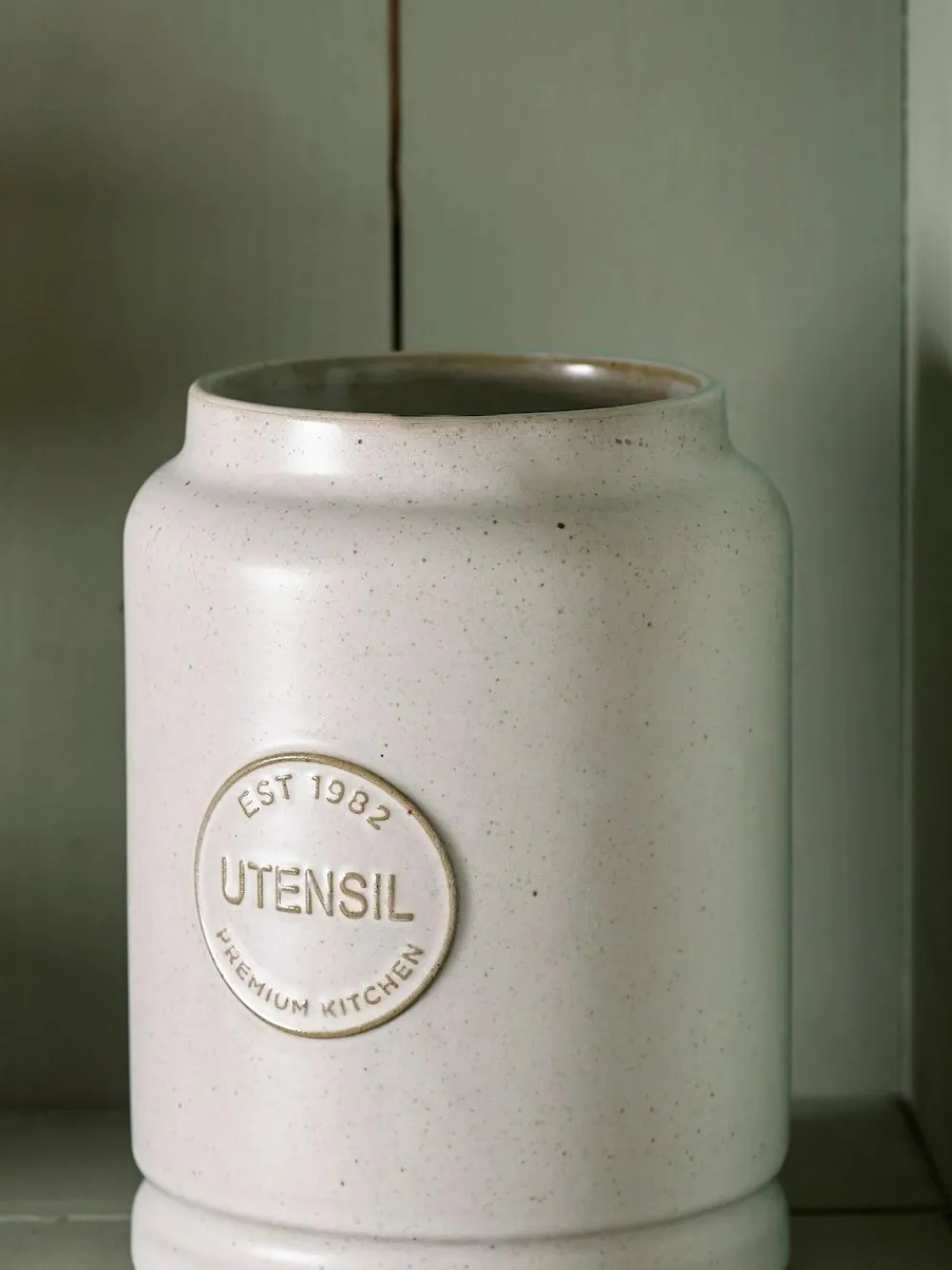 New Next Country Badge Utensil Pot Natural